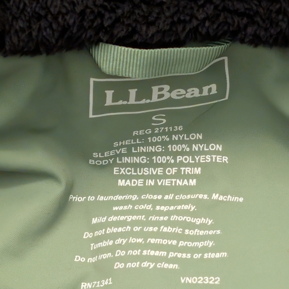 L.L. Bean Olive Green Jacket - Picture 4 of 6